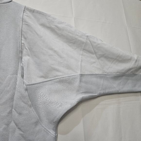 Nike Women's Gray Turtleneck Corduroy Fleece Sweatshirt DQ6924-043 Large - Picture 6 of 9